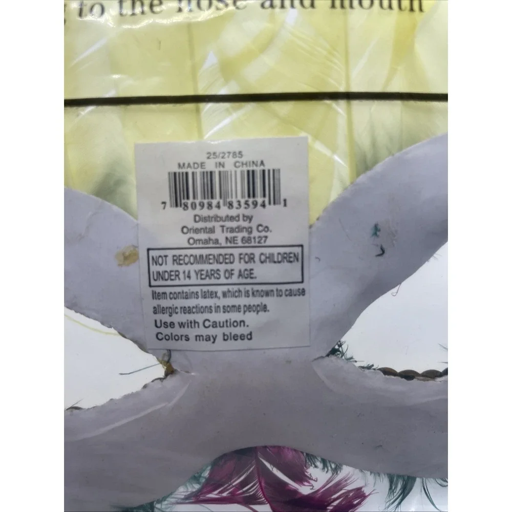 a‎ Mardi Gras feather masquerade mask